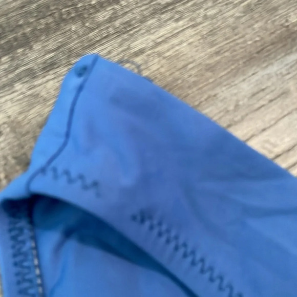 Helen Jon Nantucket Sweetheart Halter Bikini Top Medium Solid Blue Bottom - Picture 11 of 13